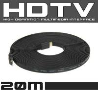ราคา HDTV High Speed 1.5m 3m 5m 10m 15m 20m 1080p 3D VER 1.4 สายแบบอ่อนแบนยาว 1.5เมตร 3เมตร 5เมตร 10เมตร 15เมตร 20เมตร(Black) (5461271614)