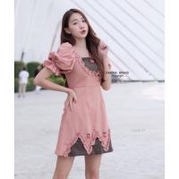 ราคา ชุดเดรสชมพู ป้าย Darina Brand ไซส์ S มือ 1 ป้ายห้อย (49854124780)