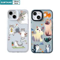 ราคา Suntaiho เคสไอโฟน เคสโทรศัพท์ซิลิโคน TPU แบบนิ่ม ลายแมวน่ารัก กันกระแทก สําหรับ Iphone 14 12 13 11 Pro Max IP 7 8 Plus Iphon X XS XR Xs Max (22953087101)