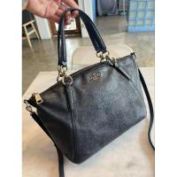 ราคา coach แท้ ทรงพัดไซต์กำลังพอดี สีกรมดำ หนังแท้ สภาพดีมากๆ (22581338381)
