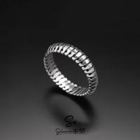 ราคา แหวนเงินแท้ 92.5% ลายกระดูกงู เท่ๆ ไม่คัน ไม่ลอก (27404080584)