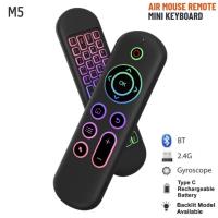 ราคา Air Mouse Remote With Mini Keyboard, 6-Axis Gyro Sensor, 58 Full QWERTY Keyboard, 2.4G RF Wireless, BLE 5.2 With 3 Level (29472163788)