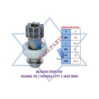 ราคา BENDIX STARTER TOYOTA KIJANG 7K HONDA CITY JAZZ (43279047432)