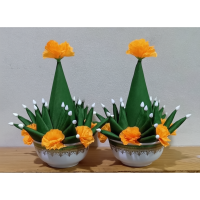 ราคา บายศรีปากชาม สำหรับงานพิธี บูชาสิ่งศักสิทธิ์ คู่ (47957636008)