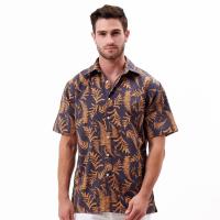 ราคา KEMEJA REMEDY เสื้อเชิ้ตผ้าลินินแขนสั้นผู้ชาย - เสื้อเชิ้ตผ้าลินิน Praia (42105718873)