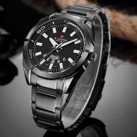 ราคา หรูหราในราคาเบาๆนาฬิกาข้อมือชาย กันน้ำ naviforce watch แท้ รุ่นNF9038-BB สายแสตนเลส ของแท้100% (885085422)