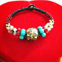 ราคา สร้อยข้อมือลูกปัดอินเดีย (1588492052)