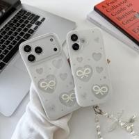 ราคา โบว์มุกหัวใจ foriphone17promax เคสสวยหรู ลายโบว์ติดเพชร for iphone 17/16/16promax/15/15promax/14/14promax/13/13promax 17 (51504943842)