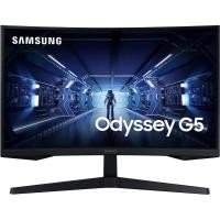 ราคา MONITOR 27" SAMSUNG G5 Odyssey Gaming Monitor 1000R Curved Screen, 2560 x 1440, 144Hz, 1ms, (LC27G55TQWEXXT) #จอมอนิเตอร (3863801968)