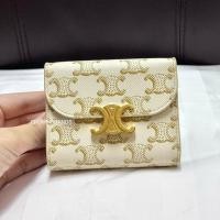 ราคา PAU2519 กระเป๋าสตางค์ใบสั้น3พับ CELINE TRIOMPHE WALLET สีคลาสสิค รุ่นฮิต ใส่แบงค์พันไม่ต้องพับ มือสองของแท้ (43918259273)
