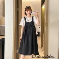 ราคา ชุดคลุมท้องฤดูร้อนออกแบบกับเอี๊ยมสวยชุดคลุมท้องสวยสไตล์เคทสวยเท่สําหรับคุณแม่คลุมท้อง โวลต์379 (24479602968)