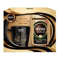 ราคา ☕ชุดของขวัญกิ๊ฟเซ็ท เนสกาแฟโกลด์ ออลอิตาเลียน่า + แก้วกาแฟ Nescafe Gold All italiana 200 กรัม พร้อมส่ง (14495940430)