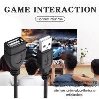 ราคา สาย USB 2.0 M/F ต่อเพิ่มความยาว USB EXTENSION CABLE สายงานดี สีดำ ความยาว 1.8 เมตร (26955196607)