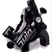 ราคา Okk.bike​ ปั๊มเบรคเสือหมอบ ยี่ห้อ.juin รุ่น.F1 แบบflat mount เบรคสำหรับดิสเบรค (2327255510)