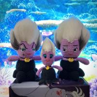 ราคา ตุ๊กตาถัก ตุ๊กตาโครเชต์ Handmade ตุ๊กตาทำมือ ตุ๊กตา Disney Ursula เออซูล่า Little Mermaid น่ารักมากมาย (13505555321)