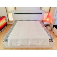 ราคา ผ้านวมขนเป็ด (ขนเป็ดละเอียด) ขนาด 5ฟุต สีขาวครีม ยี่ห้อ IKEA (HONSBAR) (Made in Sweden) มือสองสภาพดี (20383663419)