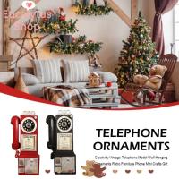 ราคา EUCALYTUSS เครื่องประดับโทรศัพท์, โมเดลโทรศัพท์เรซินติดผนัง, แถบตุ๊กตาโทรศัพท์บูธสมัยเก่าแบบหมุนวินเทจย้อนยุค (44907108324)