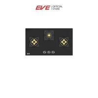 ราคา EVE เตาแก๊ส 3 หัว แบบฝัง หัวเตาทองเหลือง หน้าเตากระจกนิรภัยสีดำ HB78-3BBL/BG (2231463955)