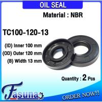 ราคา ออยซีล Oil seal TC100-120-13 ออยซีล Oil Seal ซีลยาง TC ซีลกันน้ำมัน ( NBR ) รูใน 100 โตนอก 120 หนา 13 มิล TC100x120x13 ม (29064606723)