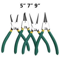 ราคา 5/7/9 inch Snap Ring Pliers Set Heavy Duty Internal/External Circlip Pliers Kit Straight Bent Jaw for Ring Remover Retai (41468206109)