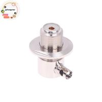 ราคา Pufangstar 1pcs Connector UHF SO239 หญิง Ja Nut Bulkhead Crimp RG58 RG142 LMR195 มุมขวา RF Coaxial Wire Terminals TH (51357305776)