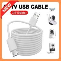 ราคา สายชาร์จ Micro USB สําหรับกล้อง IP กล้องวงจรปิด Huawei สําหรับ Samsung 3M 5M 10M ยาว Android/Kabel Pengecasan/ชาร์จ DSI (43379395934)