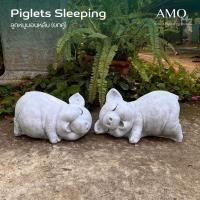 ราคา AMO GALLERY | หมูนอนหลับ(ขายเป็นคู่) ตุ๊กตาปูนปั้น ปูนปั้น ของแต่งบ้าน ตุ๊กตาดินเผา ของแต่งสวน ตกแต่งสวน สวนสไตล์อังกฤษ (25863795239)
