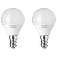 ราคา RYET รีเอ็ท หลอดไฟ LED E14 200, 400, 470, 600 ลูเมน, หลอดกลม แก้วฝ้า (8912679512)