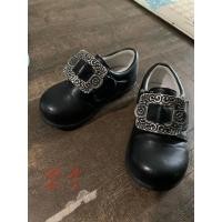 ราคา รองเท้าเด็ก Bunad Norwegian สีดำ หนังแท้ ไซซ์ 21 หัวเข็มขัดเงิน | Kids Bunad Shoes มือสองสภาพดี (43778072610)