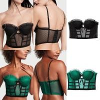 ราคา Victoria Secret Original Strapless Dotted Mesh Corset Top No Push Up Size 32B 32C 34B 11229438 (43503190326)