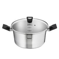 ราคา TEFAL หม้อ 2 หู พร้อมฝาแก้ว รุ่น Simpleo STW24 ขนาด 24 ซม. สีสเตนเลส หม้อ เครื่องครัว (7432808189)