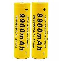 ราคา 18650 Battery Chargeable Battery 3.7V 18650 9900Mah Capacity Li-Ion Chargeable Battery for Pocket lamp + Charger (22759045149)