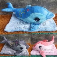 ราคา ตุ๊กตาหมอนผ้าห่มปลาโลมา (1774566709)