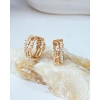 ราคา Gems Heritage : ต่างหูห่วงเรือนทองคำขาว 18k เพชรแท้ธรมชาติ (Erpg363) (52155845241)