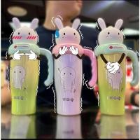ราคา (ปลดถูกสุดๆ) ของแท้ ลอตเต้ โรงละคร 7 สี สีชมพู 304 ถ้วยกระต่ายสแตนเลส (ใหม่ในกล่อง) (44414538041)