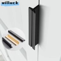 ราคา WILLUCK มือจับที่มองไม่เห็น, มือจับตู้ซ่อนอลูมิเนียมแบบฝัง, มือจับตู้เสื้อผ้าฮาร์ดแวร์เฟอร์นิเจอร์คุณภาพสูง (41379376054)