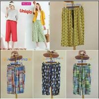 ราคา กางเกงWomen Uniqlo กางเกง RELACOขา3/4 สีสันสดใส..ขอบเอวยางยืดเพื่อความสบายเวลาสวมใส่.. (6047228935)