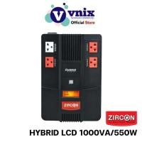 ราคา HYBRID LCD 1000VA/550W UPS Zircon เครื่องสำรองไฟ By Vnix Group (20573151451)