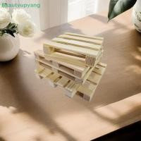 ราคา [Beautyupyang] 1 ชิ้นไม้พาเลทที่รองแก้วดอกไม้หม้อเบาะสําหรับเครื่องดื่มร้อนและเย็นมินิพาเลทไม้ที่รองแก้วเครื่องดื่ม (48557191436)