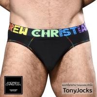 ราคา Andrew Christian Underwear Pride Cotton Brief - Black/Rainbow by TonyJocks (41617103476)