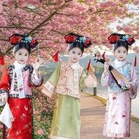 ราคา 【พร้อมส่งจากจีน】ชุดตรุษจีน สีแดง กี่เพ้า ชุดราชวงศ์ชิงศาลจีน ชุดจีนโบราณ ฮั่นฝู สำหรับเด็กผู้หญิง (43478067105)