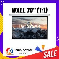 ราคา Gygar Wall 70x70 (1:1) จอรับภาพแบบแขวนมือดึง (20637853280)