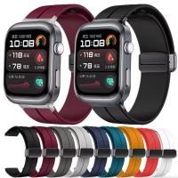 ราคา สายรัดข้อมือซิลิโคนอ่อนนุ่มสําหรับนาฬิกา Huawei D2/D แม่เหล็กสบายสายเปลี่ยนได้สําหรับ Huawei นาฬิกาเพื่อสุขภาพ D2 สร้อยข้อมือกีฬา (42605283438)
