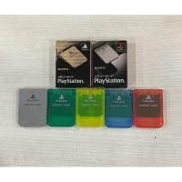 ราคา PS1 Memory Card แท้ จากประเทศญี่ปุ่น สี Original และสีอื่นๆ เมม เพลย์หนึ่ง เซฟ Mem (26129728717)