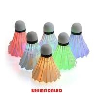 ราคา ลูกขนไก่เรืองแสง WHIMSICALRD LED เหมาะสำหรับเล่นกลางแจ้ง หัวโฟมทนทาน (53057289340)
