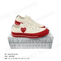 ราคา Play Comme des Garçons x Converse รองเท้าผ้าใบ รุ่น Chuck 70 Low Top Code: A01796C (51557675222)