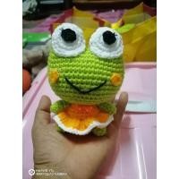 ราคา ตุ๊กตาน่ารักๆ เคโระ&เคโระจังถักใหมพรม สิ้นค้าสูง 5นิ้ว (17068317816)