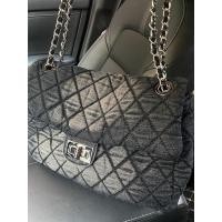 ราคา กระเป๋าสายโซ่ ใบใหญ่ ผ้าฟอก สีดำ (24464012958)