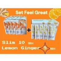 ราคา Set FEEL GREAT Unicity Slim 10 ซอง➕Unimate Lemon Ginger 5ซอง #Expire 2026 (แถมกาแฟBioreishi 1 ซอง) (25294042190)