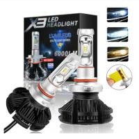 ราคา [ E-TAX ] หลอดไฟ LED X3 จำนวน 2 ชิ้น 50 วัตต์ 6000 ลูเมน H1/H3 /H4/ H7/ H11 /HB3 /HB4 สินค้าพร้อมส่ง (22632402660)